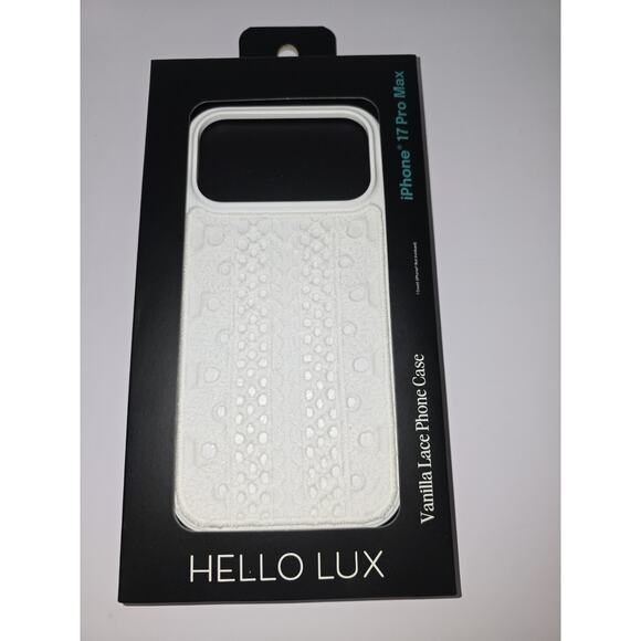 hello lux Other - iphone 17 pro max hello lux case White Vanilla Lace Phone Case